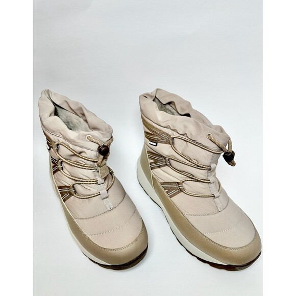 Lands End Womens Squall Snow Boots Size 10 Taupe Insulated Winter Waterproof - Picture 3 of 11